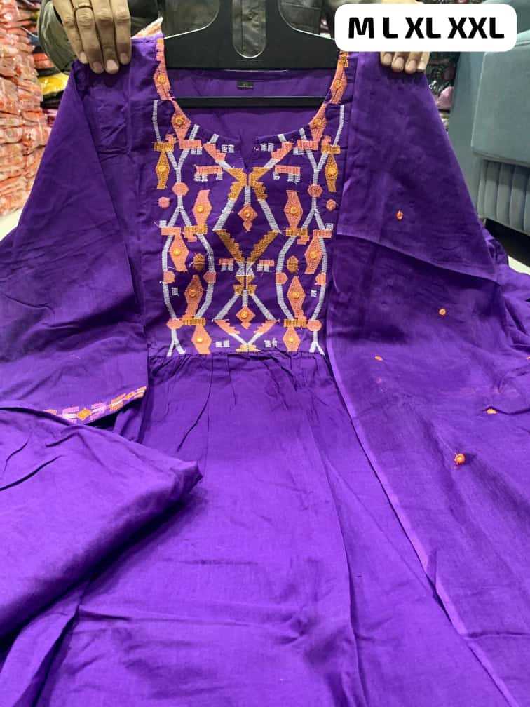 YNF Wholesale Cotton Embroidery Suits  | Surat Manufacturer