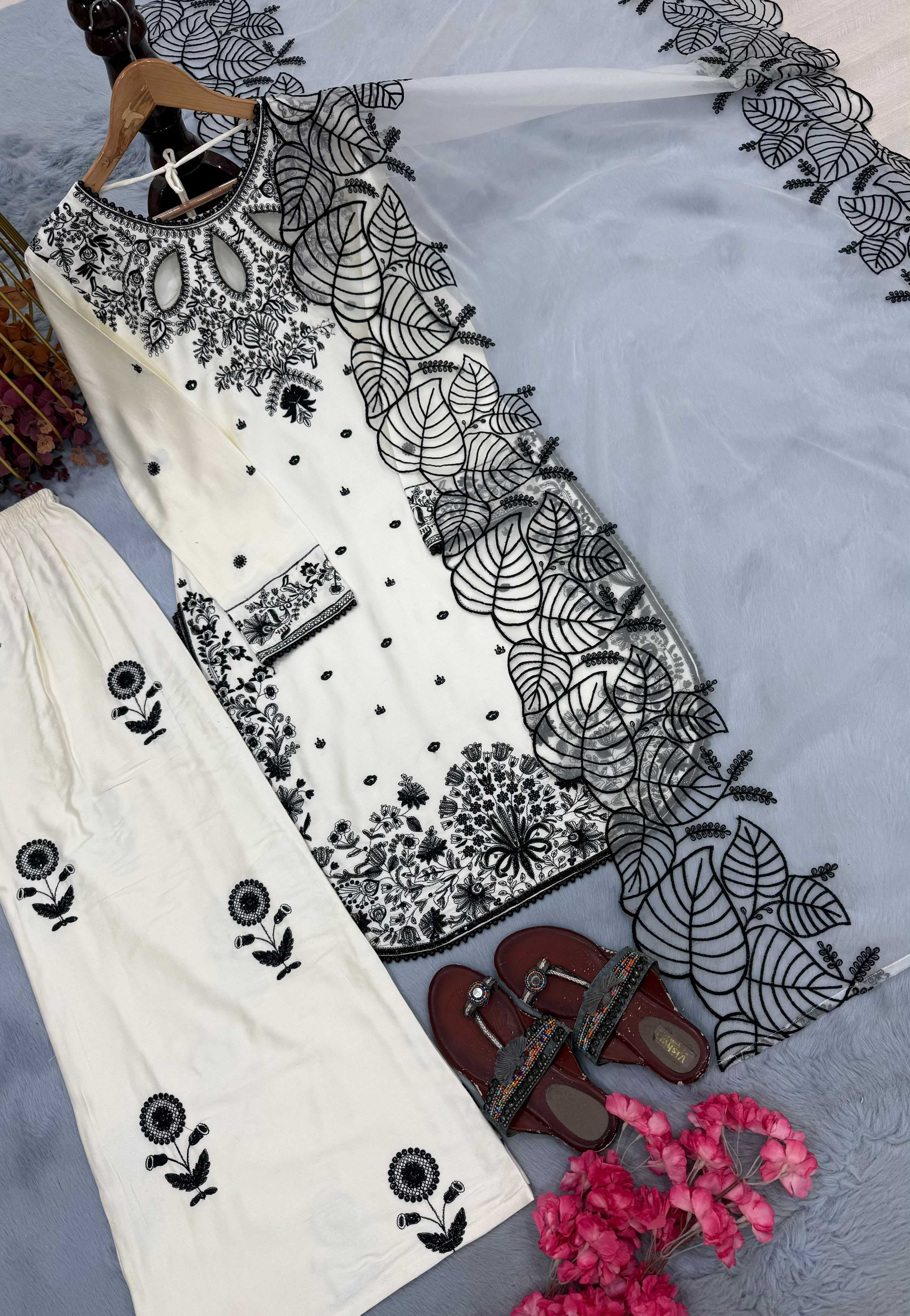 YNF Wholesale Satin Embroidery Suits  | Surat Manufacturer