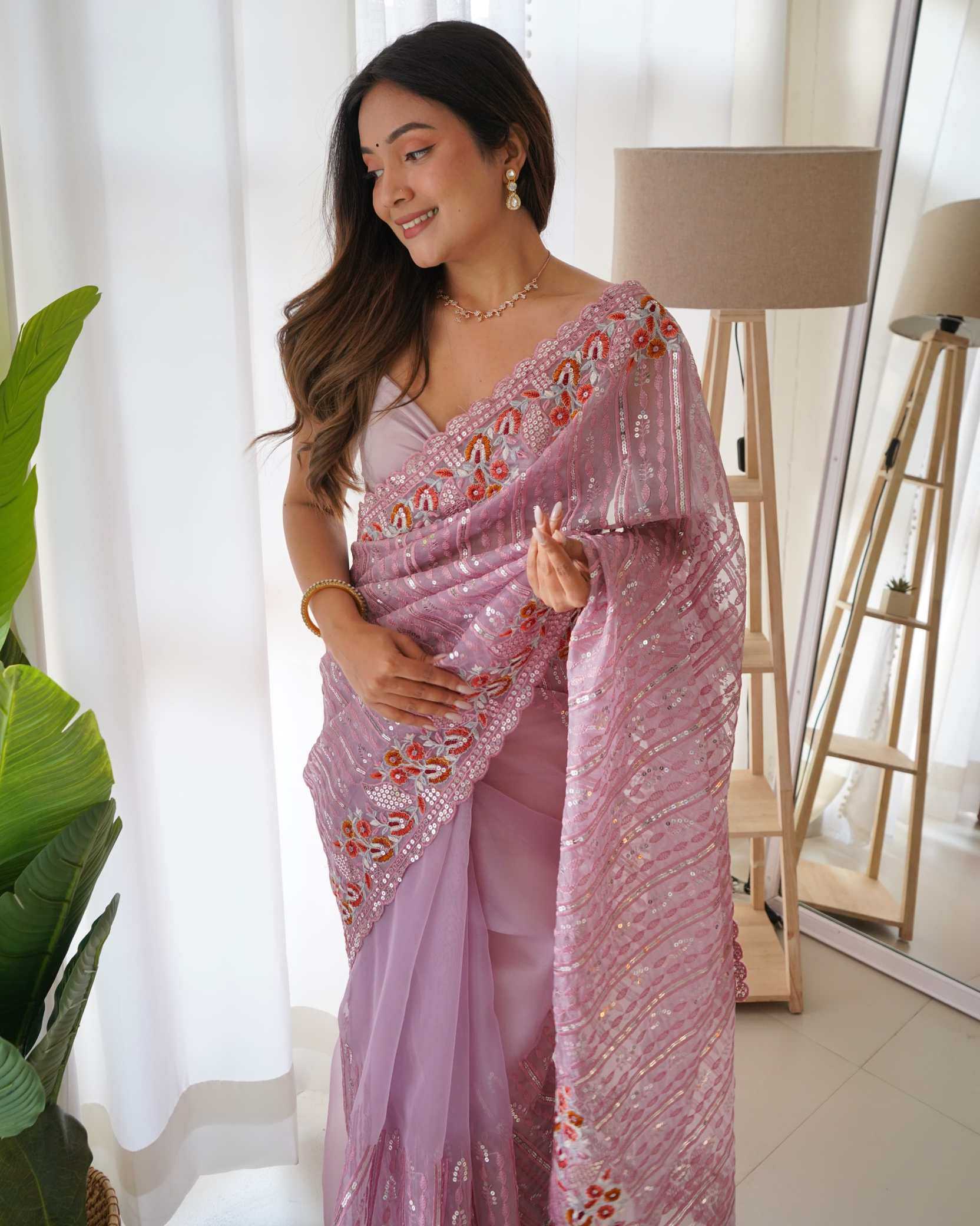 YNF Wholesale Organza Silk Heavy Silk Sarees  | Surat Manufacturer