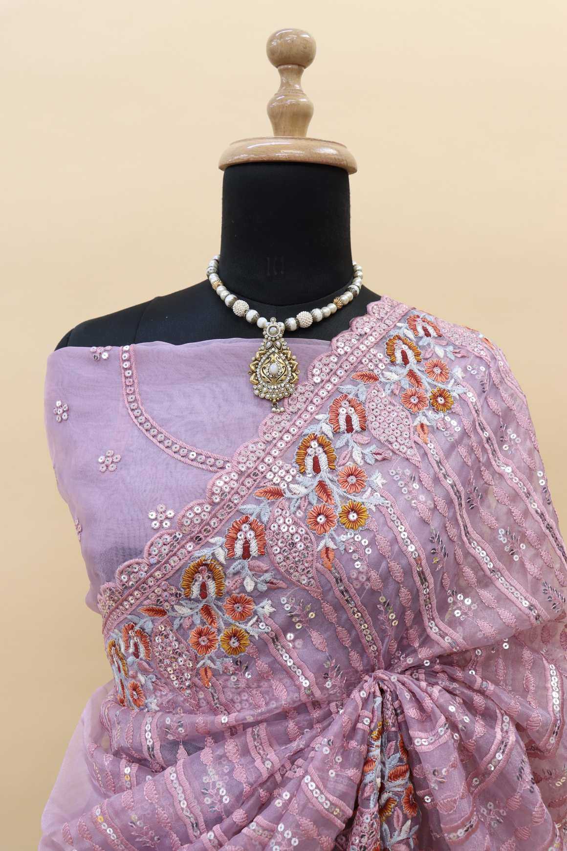 YNF Wholesale Organza Silk Heavy Silk Sarees  | Surat Manufacturer