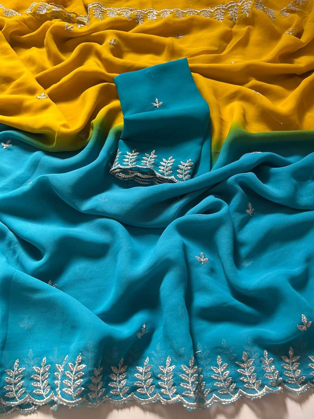 YNF Wholesale Georgette Georgette Sarees  | Surat Manufacturer