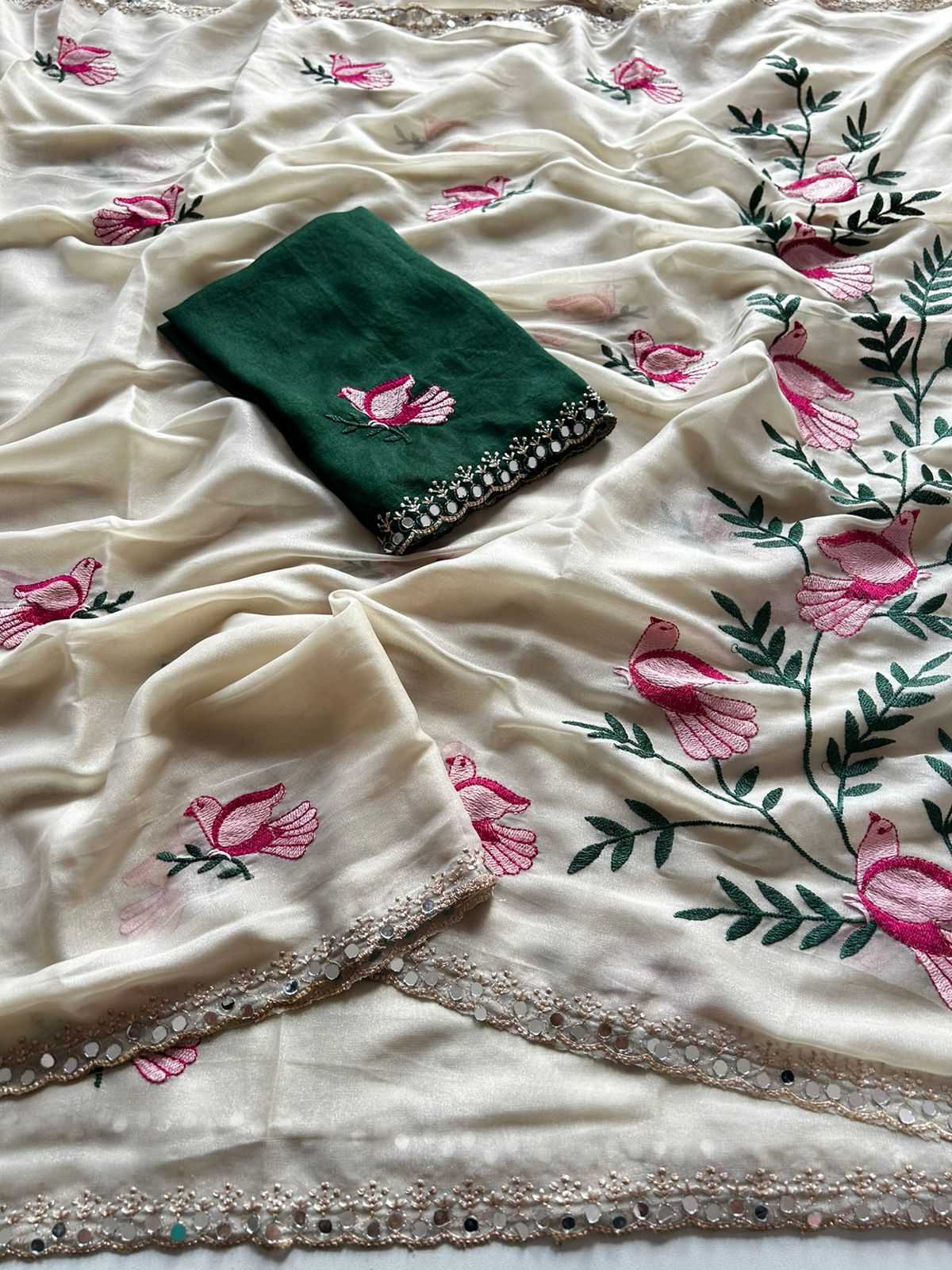 YNF Wholesale Georgette Designer Sarees  | Surat Manufacturer