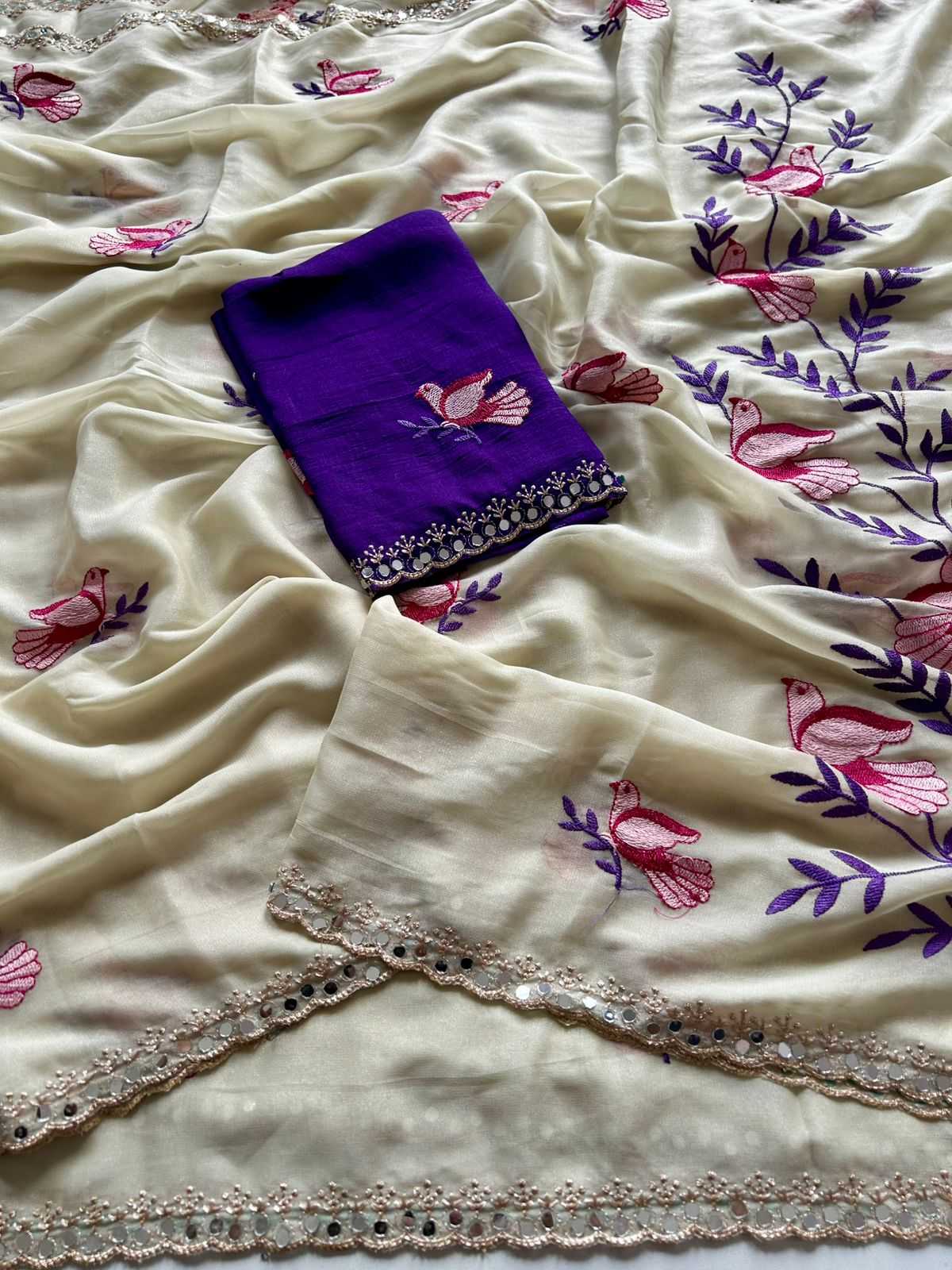 YNF Wholesale Georgette Designer Sarees  | Surat Manufacturer