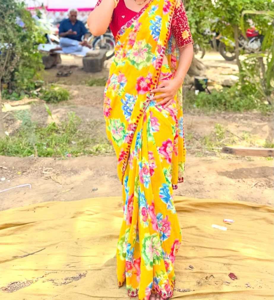 YNF Wholesale Georgette Printed Sarees  | Surat Manufacturer