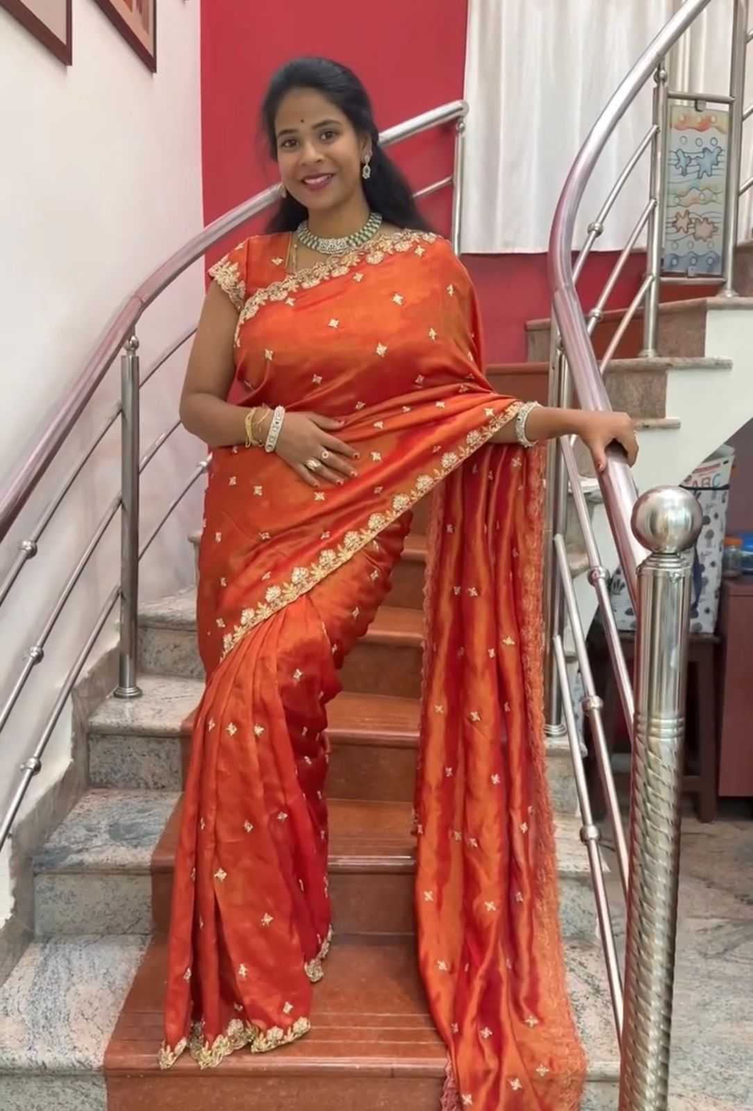 YNF Wholesale Tissue Silk Party Wear Silk Sarees  | Surat Manufacturer