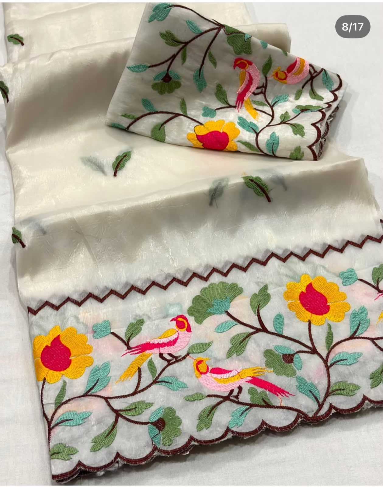 YNF Wholesale Soft Gold Crush Designer Sarees  | Surat Manufacturer
