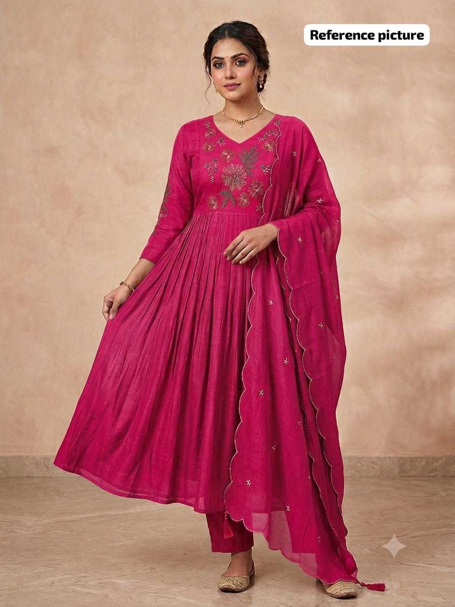 YNF Wholesale Chanderi Soft Festive Kurtis  | Surat Manufacturer