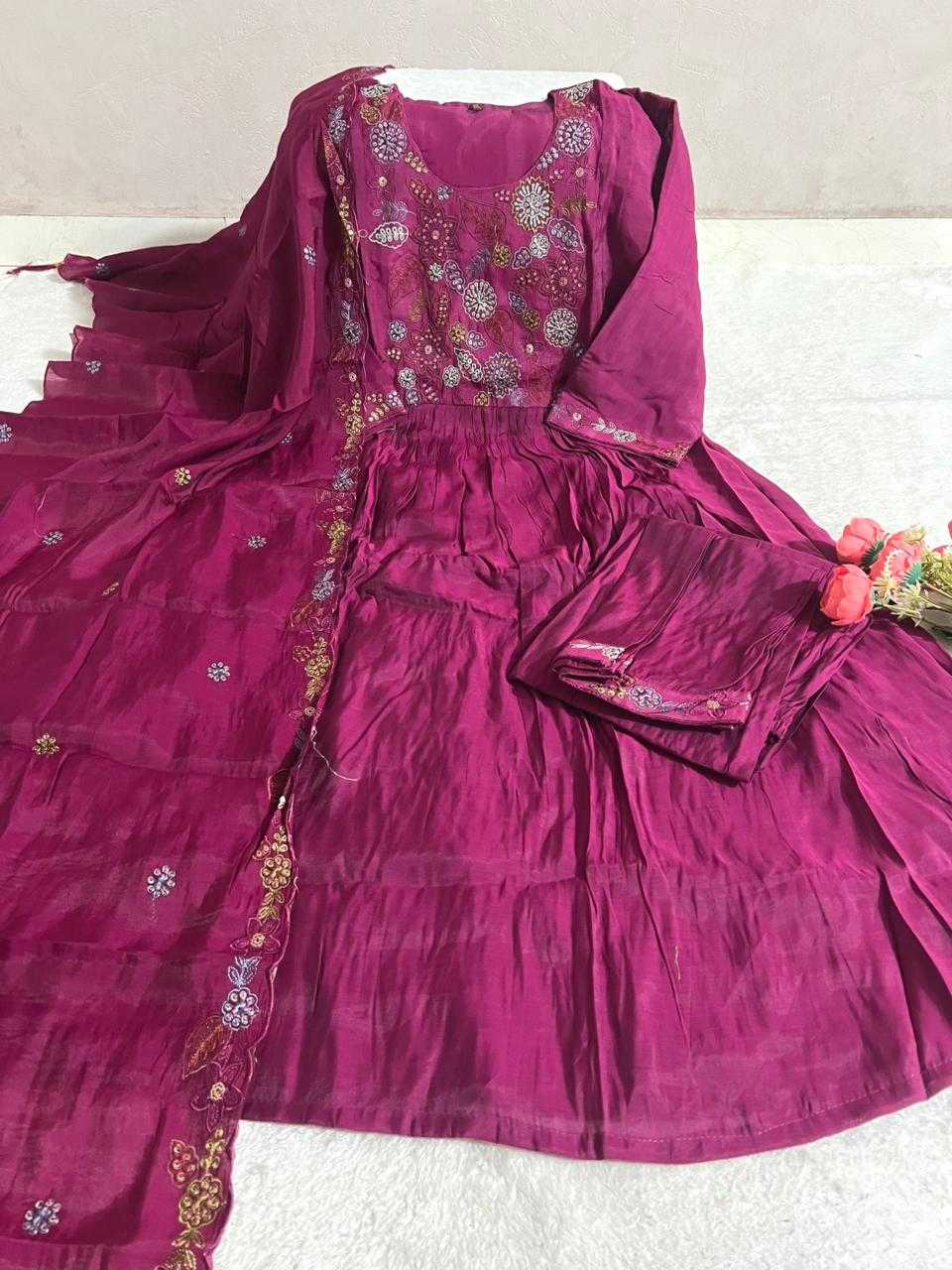 YNF Wholesale Chanderi Soft Designer Kurtis  | Surat Manufacturer