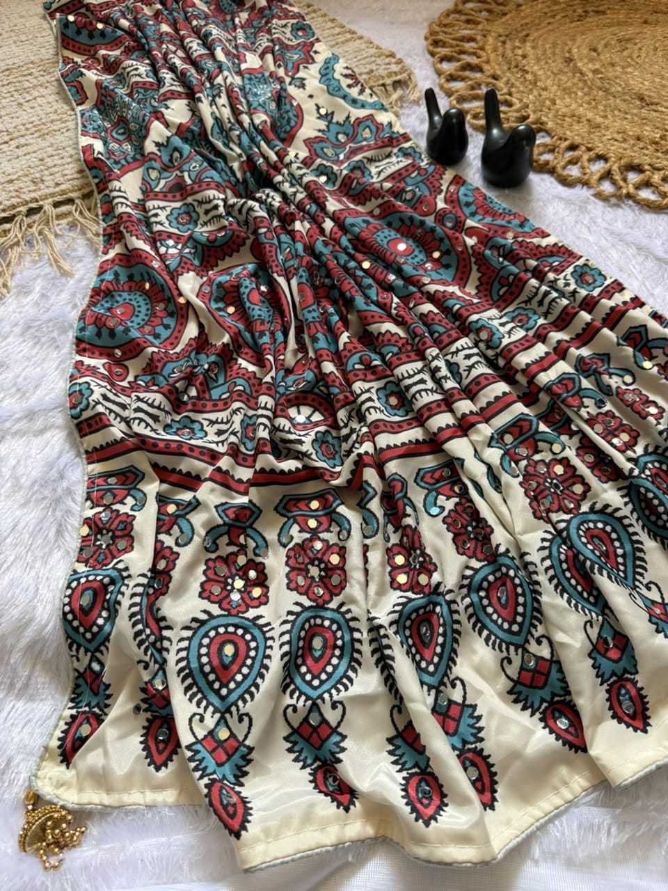 YNF Wholesale Heavy Silk Printed Silk Saree  | Surat Manufacturer