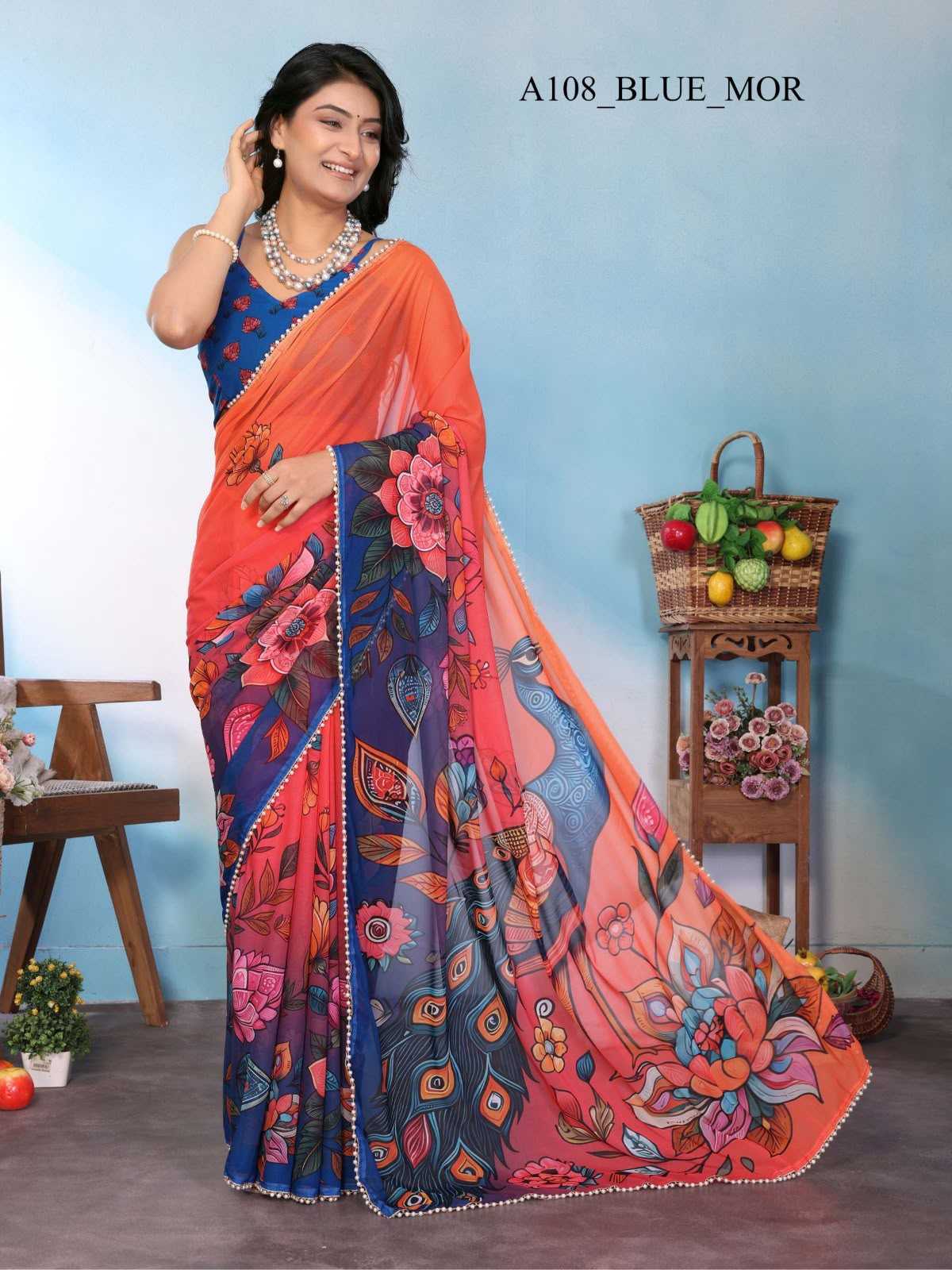 YNF Wholesale Silk Printed Silk Saree  | Surat Manufacturer