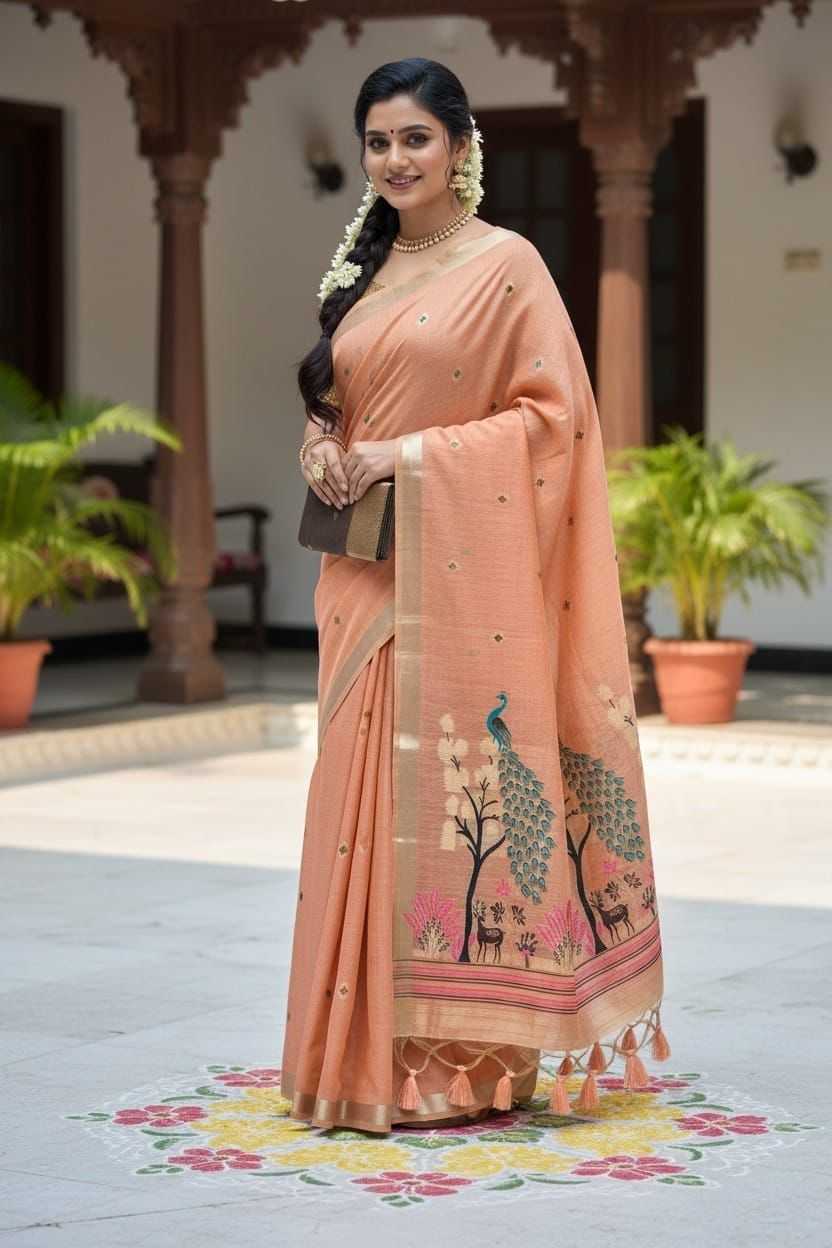 YNF Wholesale Cotton Zari Border Sarees KESH634 Vantara | Surat Manufacturer
