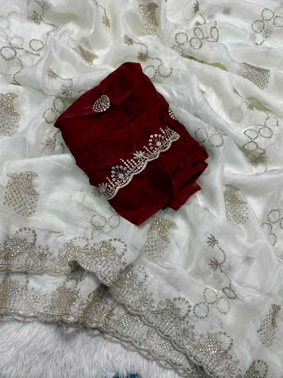 YNF Wholesale Space Silk Embroidered Silk Sarees KESH635 Agamya | Surat Manufacturer
