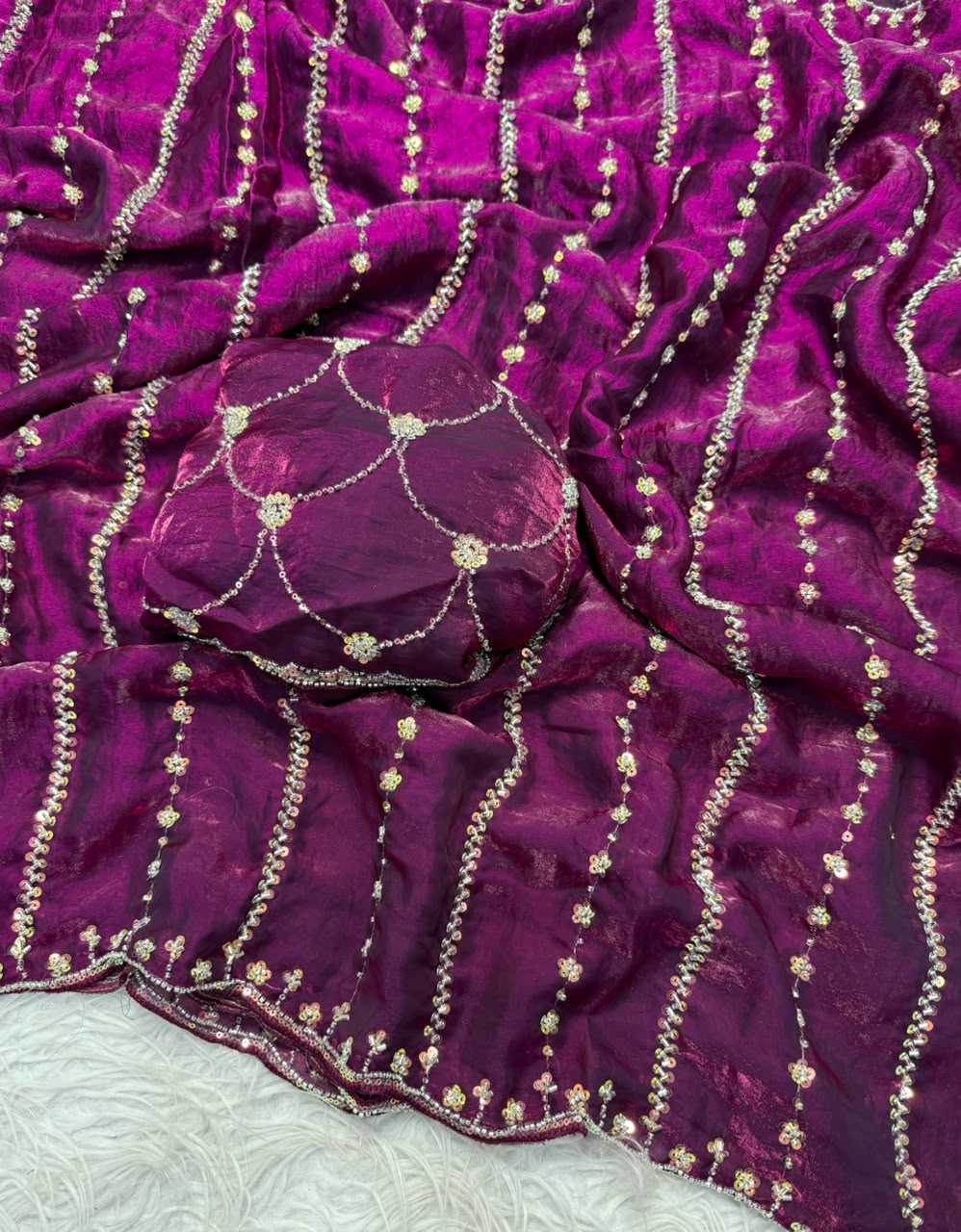 YNF Wholesale Space Silk Handloom Sarees  | Surat Manufacturer