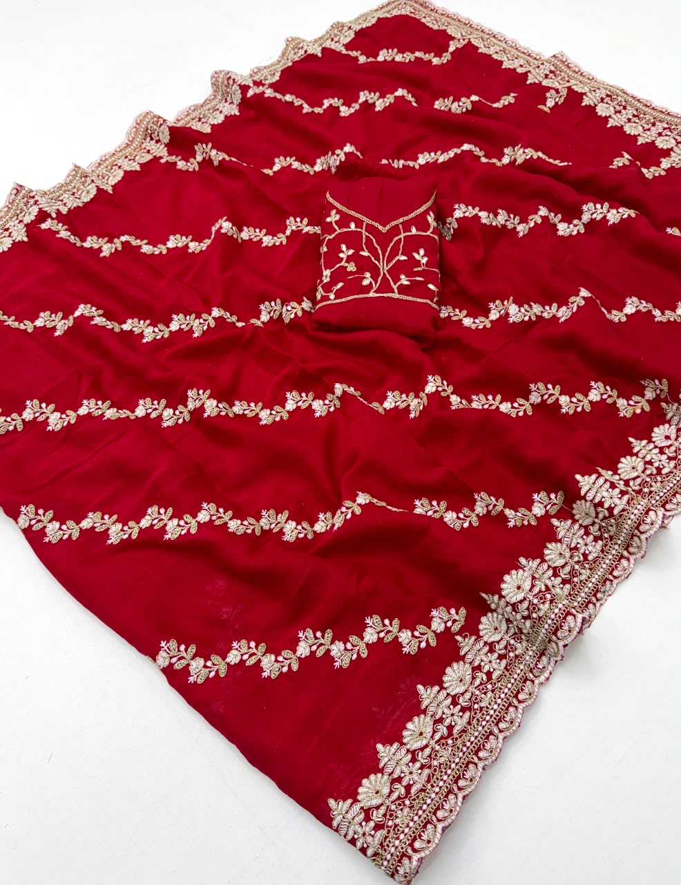 YNF Wholesale Crush Silk Designer Silk Sarees  | Surat Manufacturer