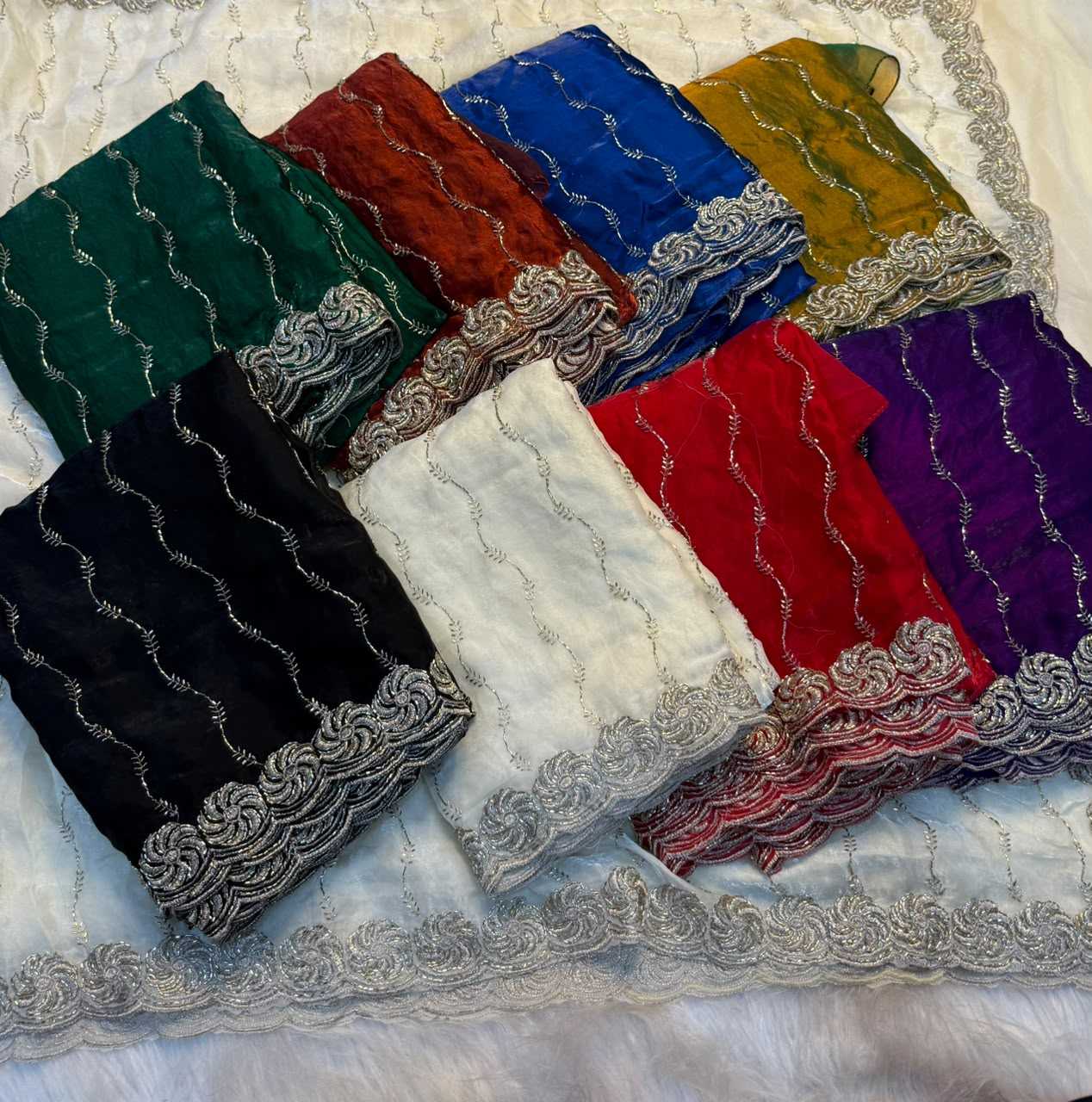 YNF Wholesale Space Silk Brocade Sarees  | Surat Manufacturer