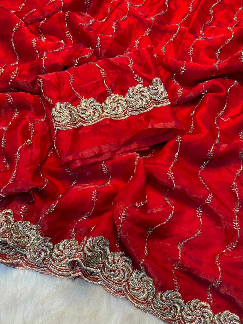 YNF Wholesale Space Silk Brocade Sarees  | Surat Manufacturer