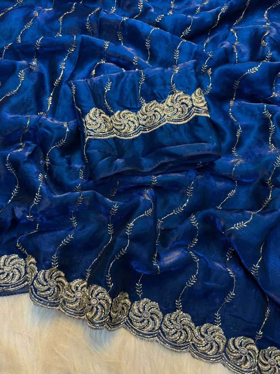 YNF Wholesale Space Silk Brocade Sarees  | Surat Manufacturer