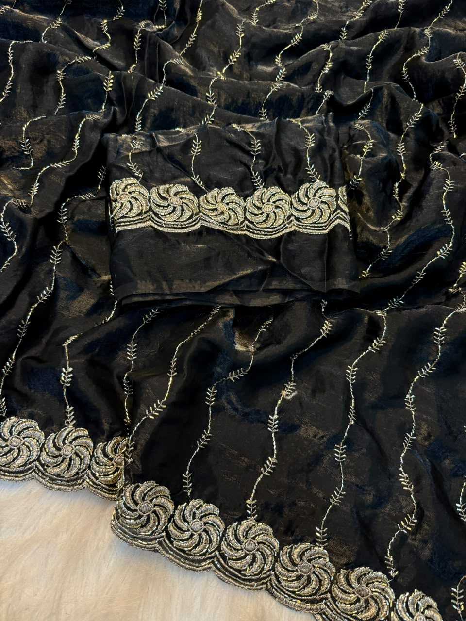 YNF Wholesale Space Silk Brocade Sarees  | Surat Manufacturer