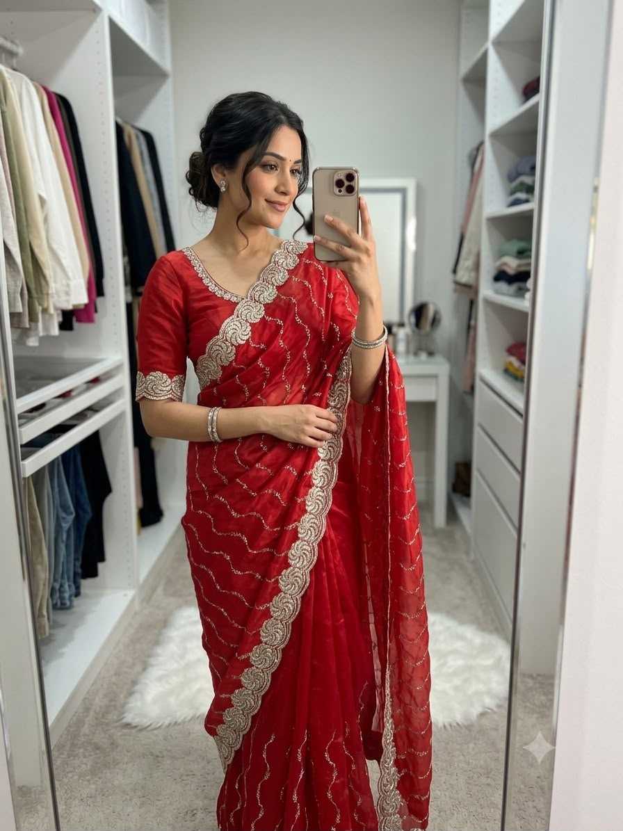 YNF Wholesale Space Silk Brocade Sarees  | Surat Manufacturer
