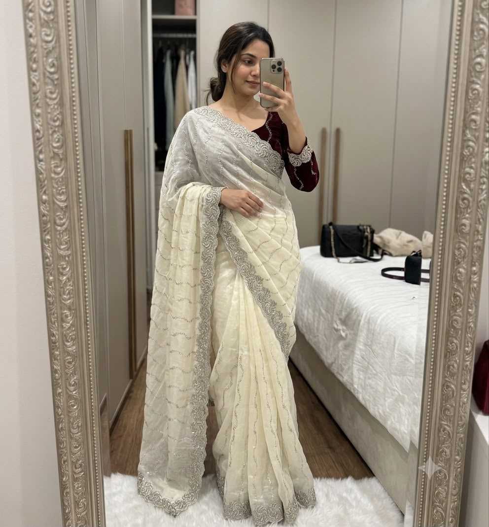 YNF Wholesale Space Silk Brocade Sarees  | Surat Manufacturer