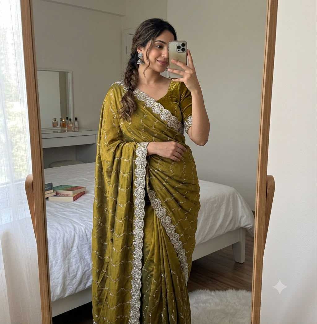 YNF Wholesale Space Silk Brocade Sarees  | Surat Manufacturer