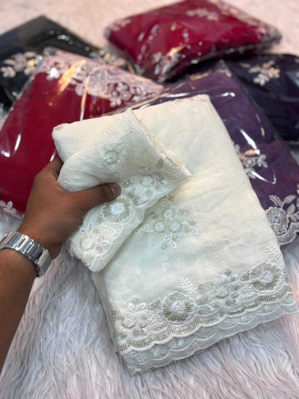 YNF Wholesale Crush Silk Traditional Silk Sarees  | Surat Manufacturer