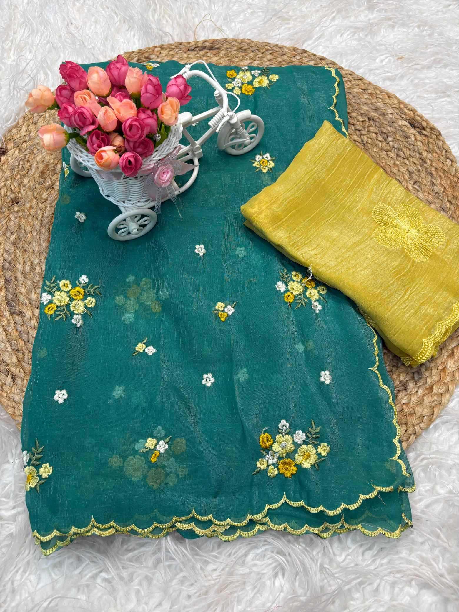 YNF Wholesale Crunchi Designer Sarees  | Surat Manufacturer