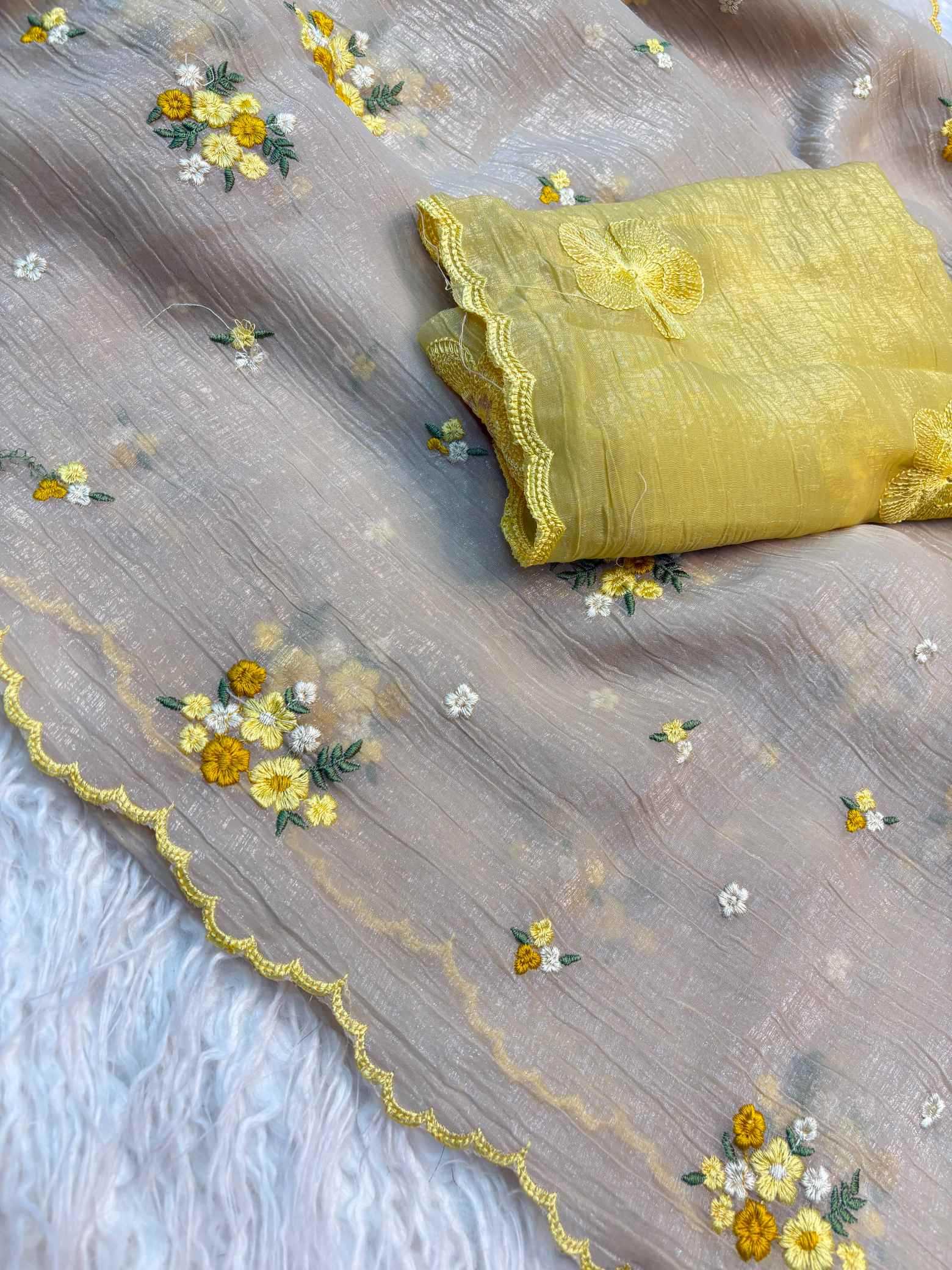 YNF Wholesale Crunchi Designer Sarees  | Surat Manufacturer