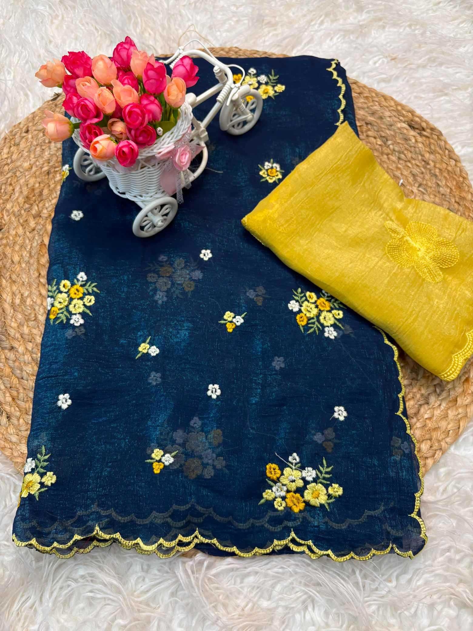 YNF Wholesale Crunchi Designer Sarees  | Surat Manufacturer