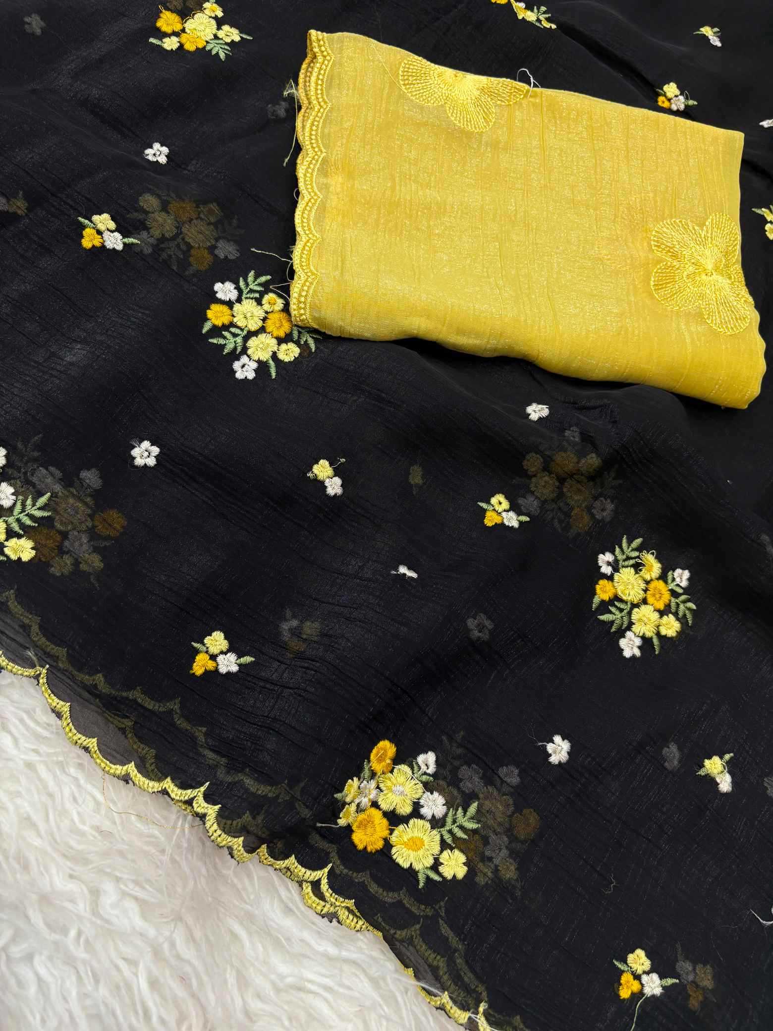 YNF Wholesale Crunchi Designer Sarees  | Surat Manufacturer