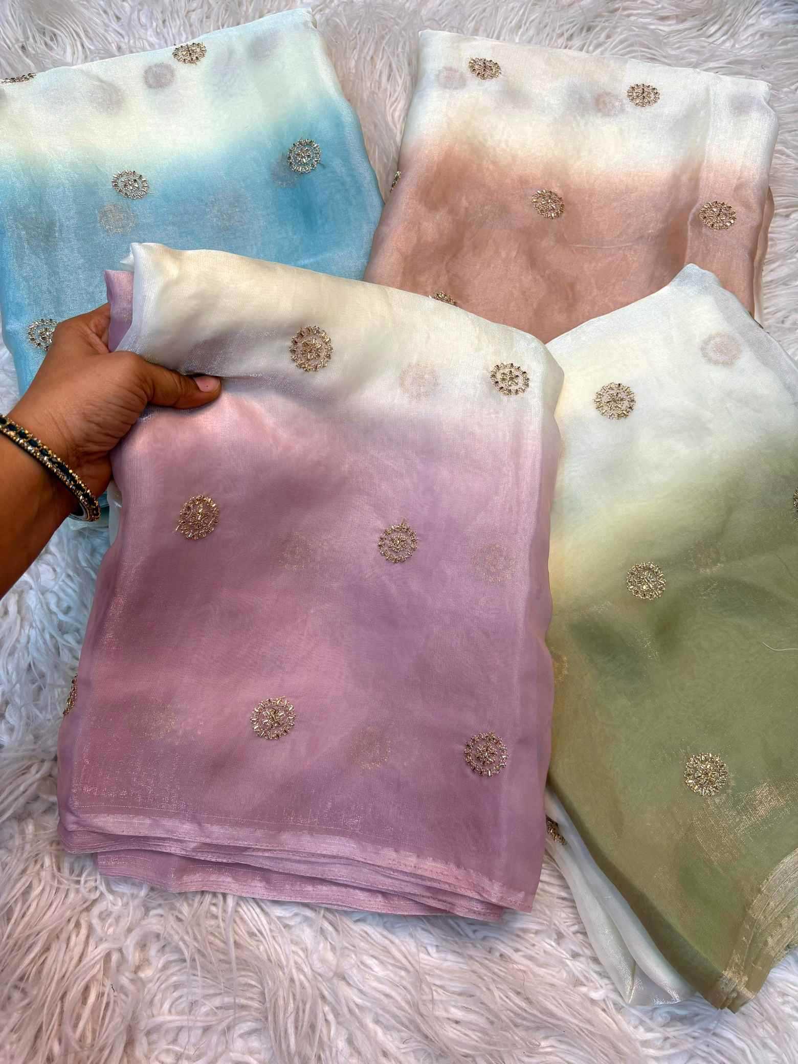 YNF Wholesale Space Silk Party Wear Silk Sarees  | Surat Manufacturer