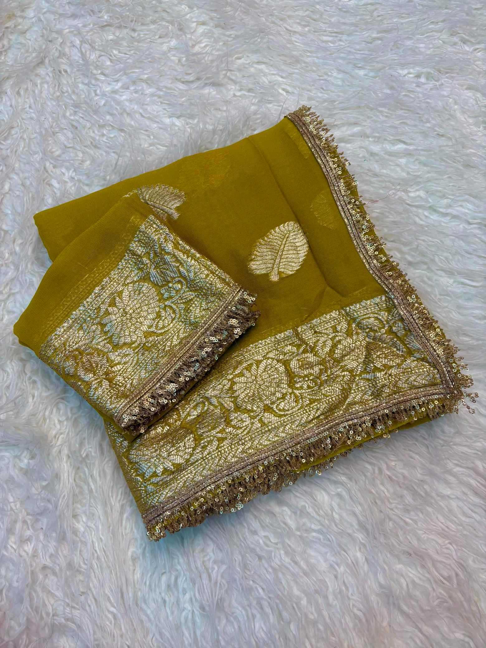 YNF Wholesale Pure Viscos Georgette Sarees  | Surat Manufacturer