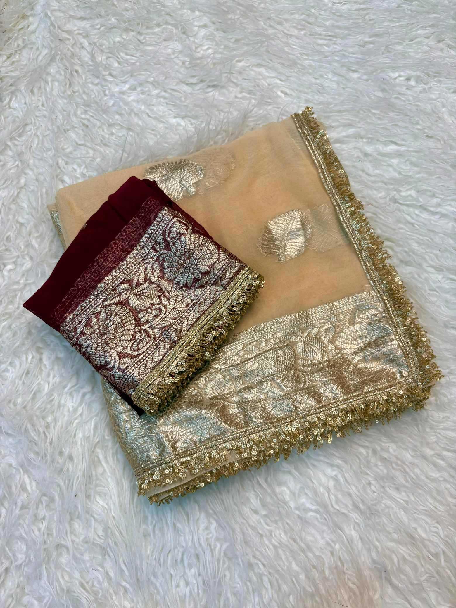 YNF Wholesale Pure Viscos Georgette Sarees  | Surat Manufacturer