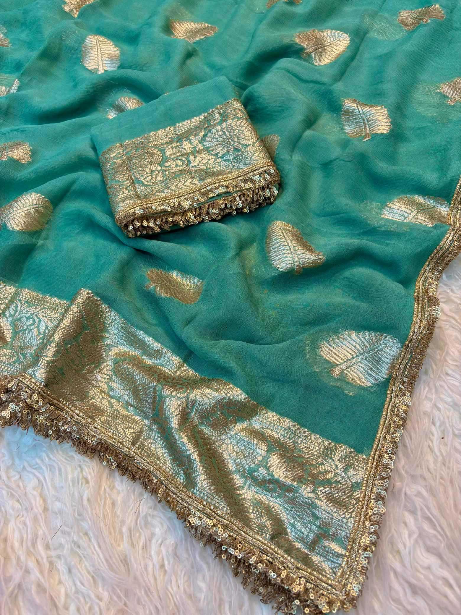 YNF Wholesale Pure Viscos Georgette Sarees  | Surat Manufacturer