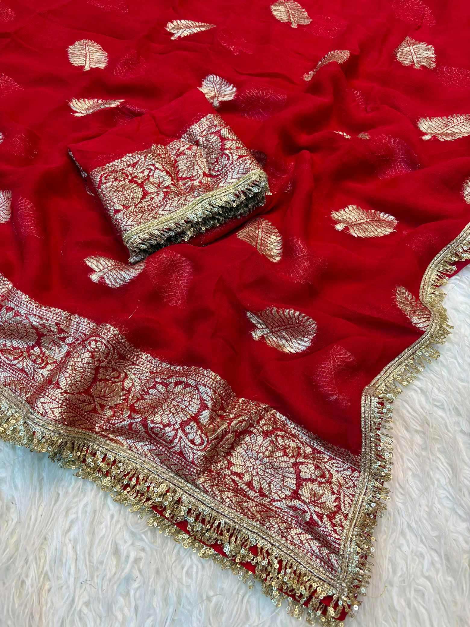 YNF Wholesale Pure Viscos Georgette Sarees  | Surat Manufacturer