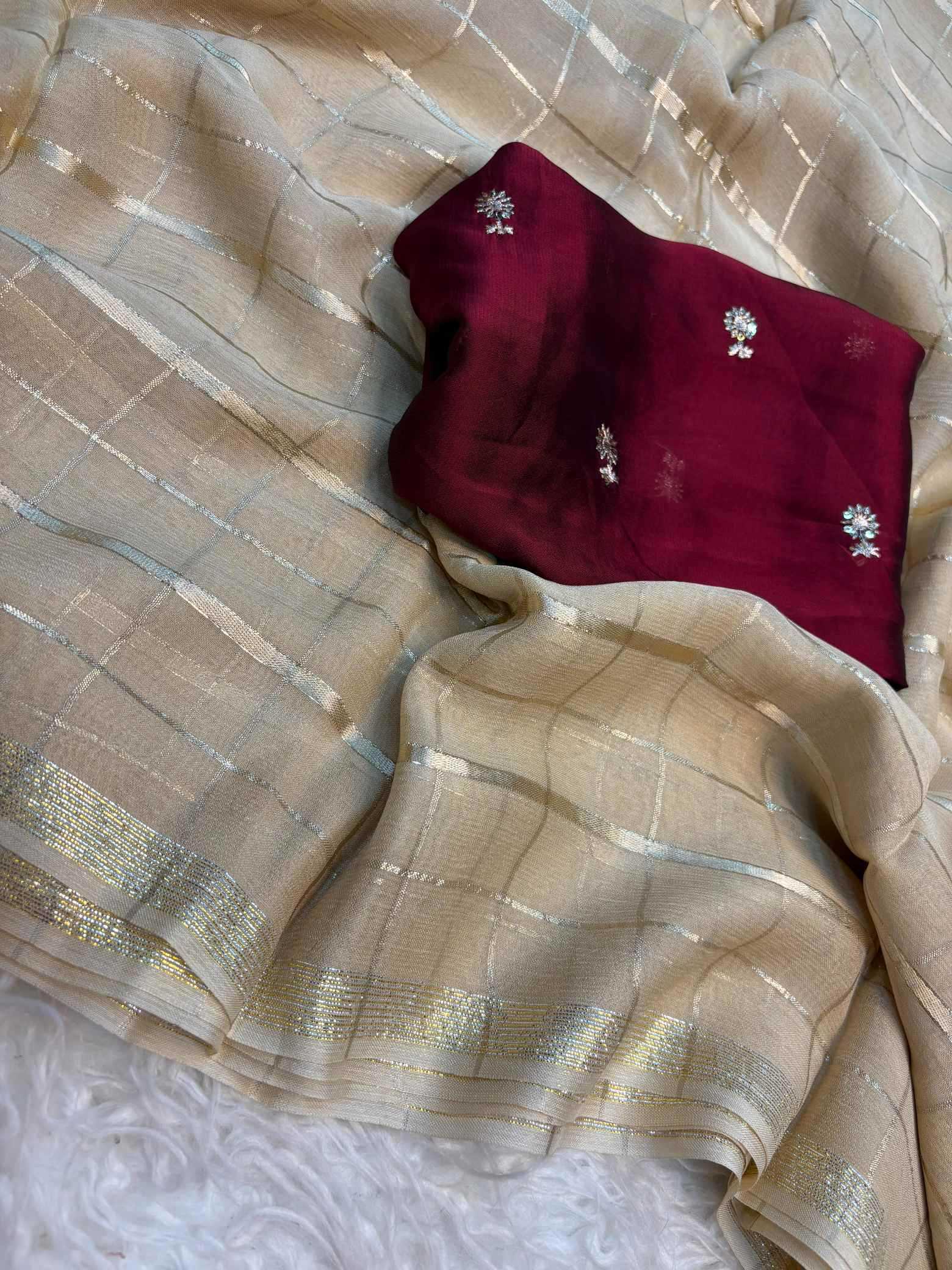 YNF Wholesale Pure Viscos Georgette Sarees  | Surat Manufacturer