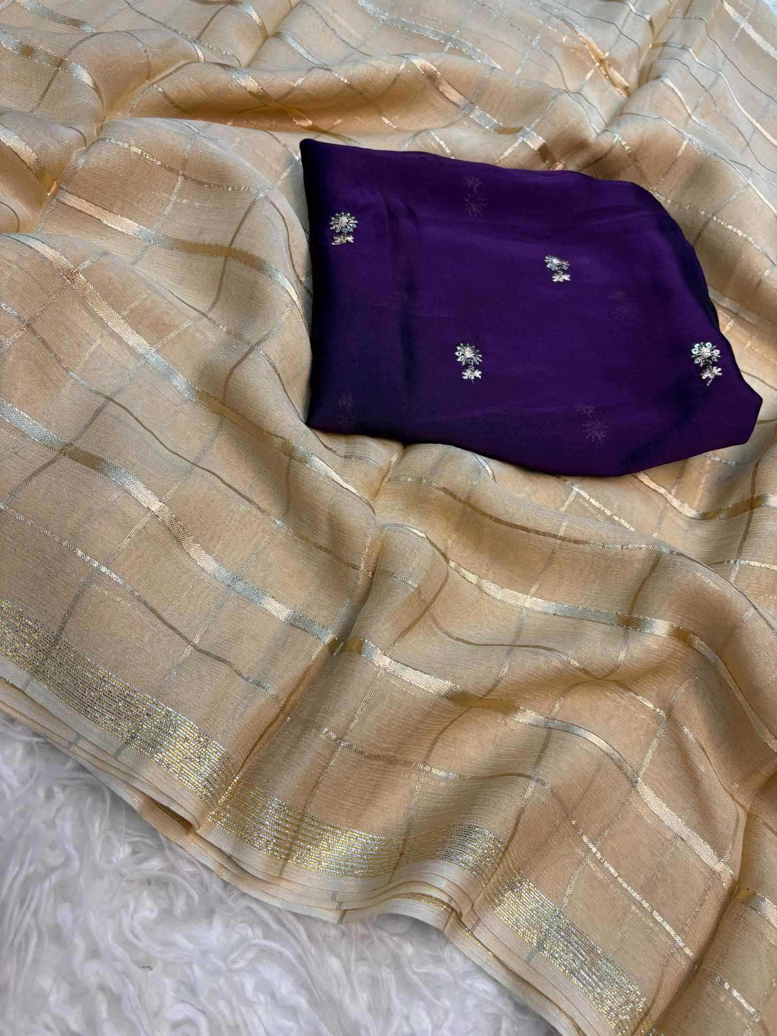 YNF Wholesale Pure Viscos Georgette Sarees  | Surat Manufacturer