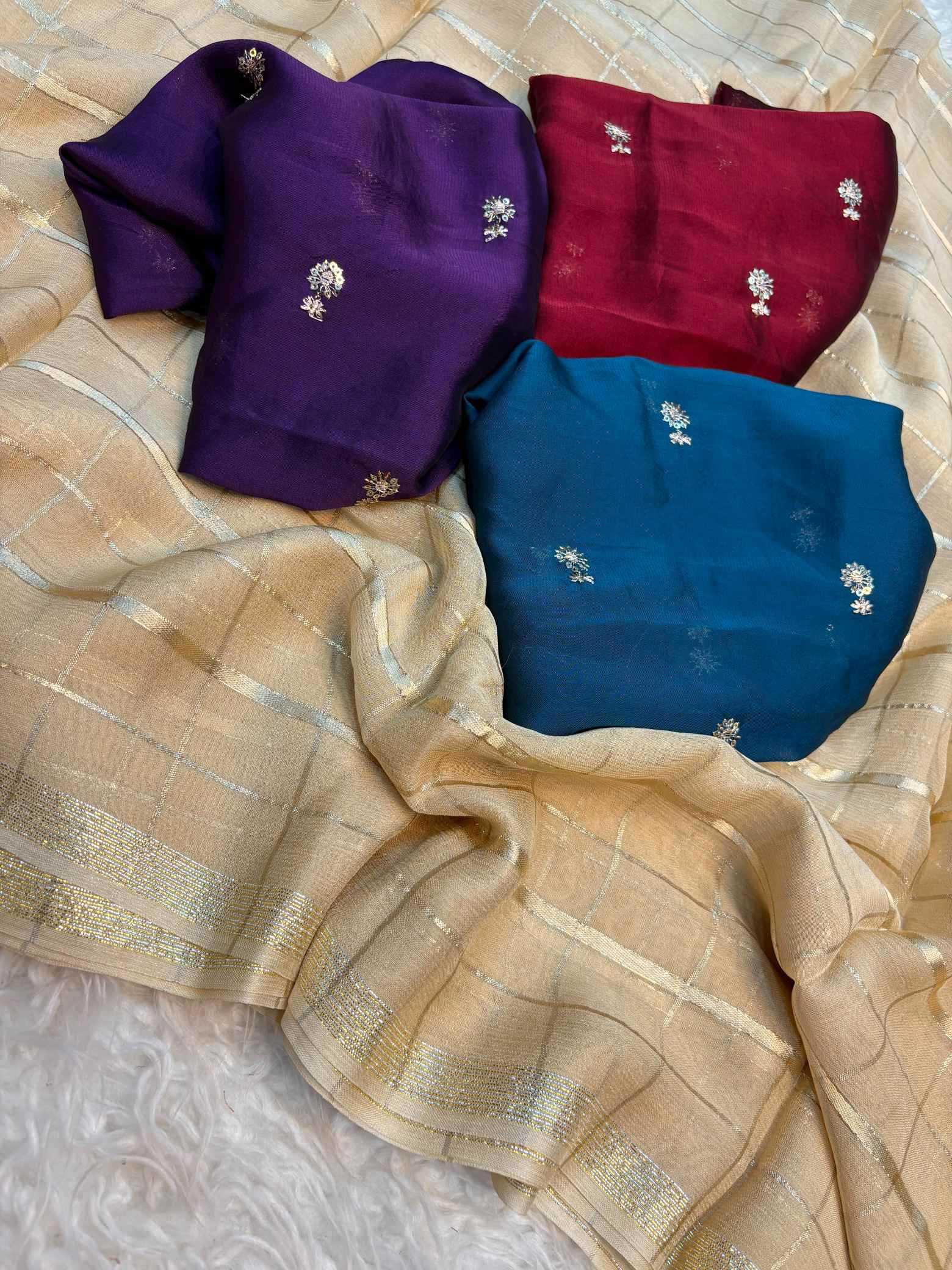 YNF Wholesale Pure Viscos Georgette Sarees  | Surat Manufacturer