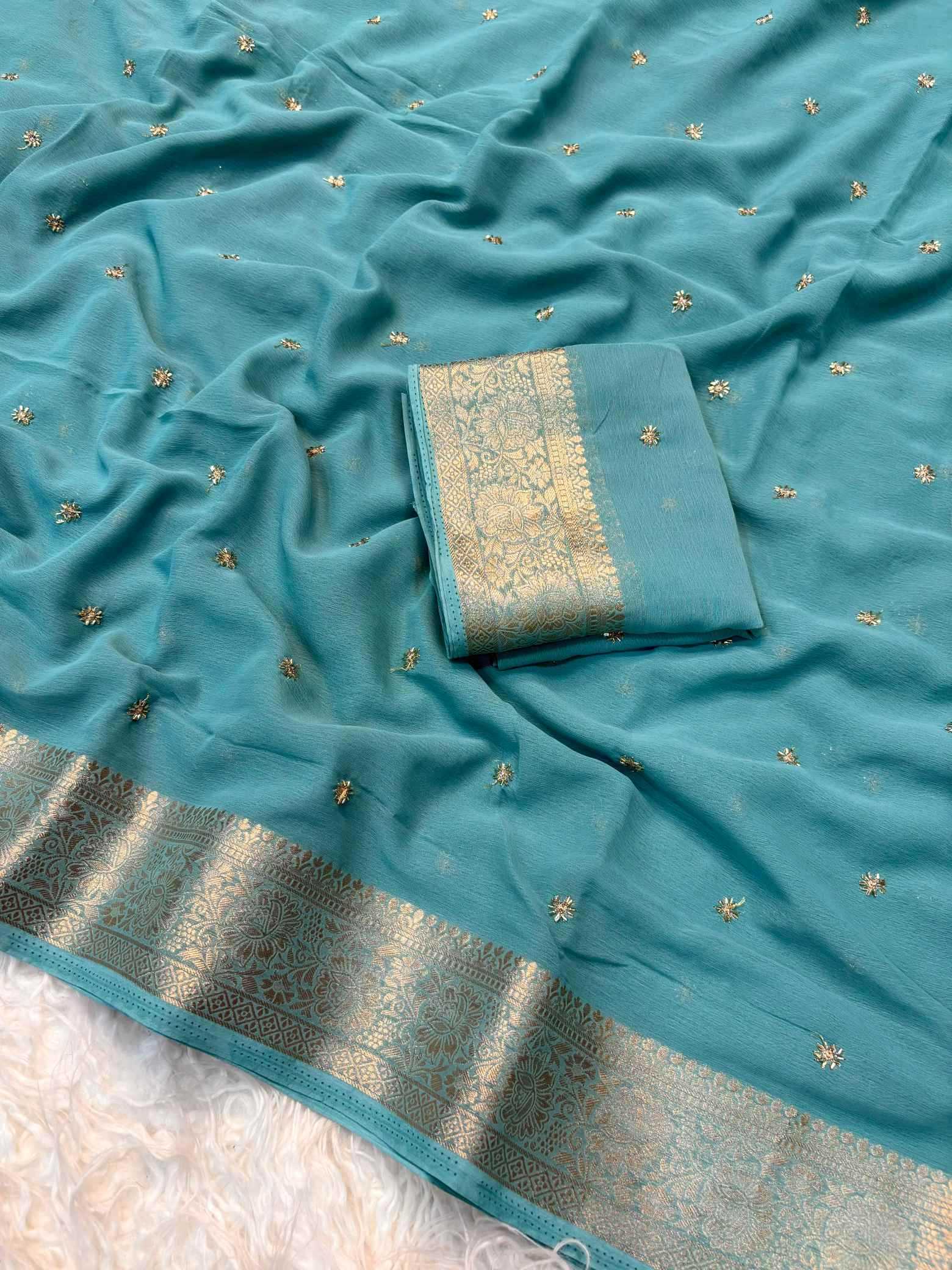 YNF Wholesale Chiffon Designer Sarees  | Surat Manufacturer