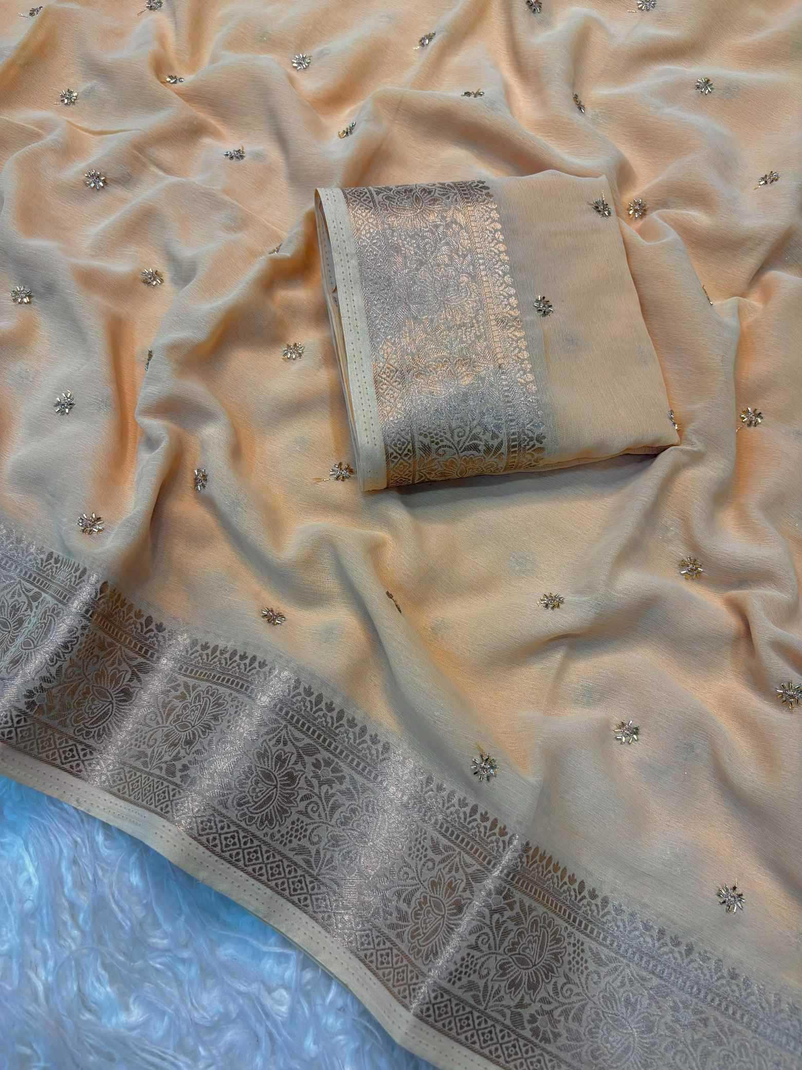YNF Wholesale Chiffon Designer Sarees  | Surat Manufacturer