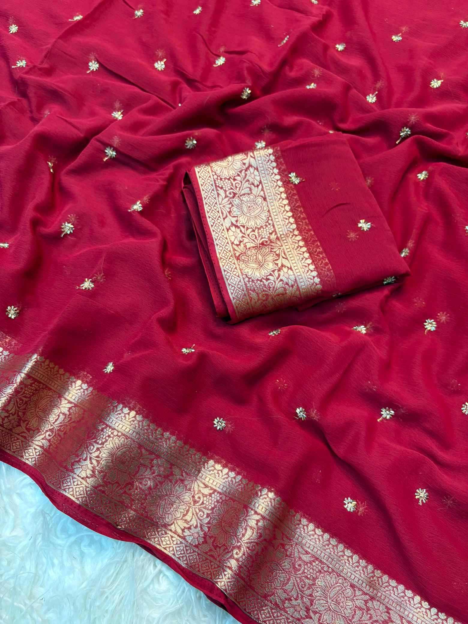YNF Wholesale Chiffon Designer Sarees  | Surat Manufacturer
