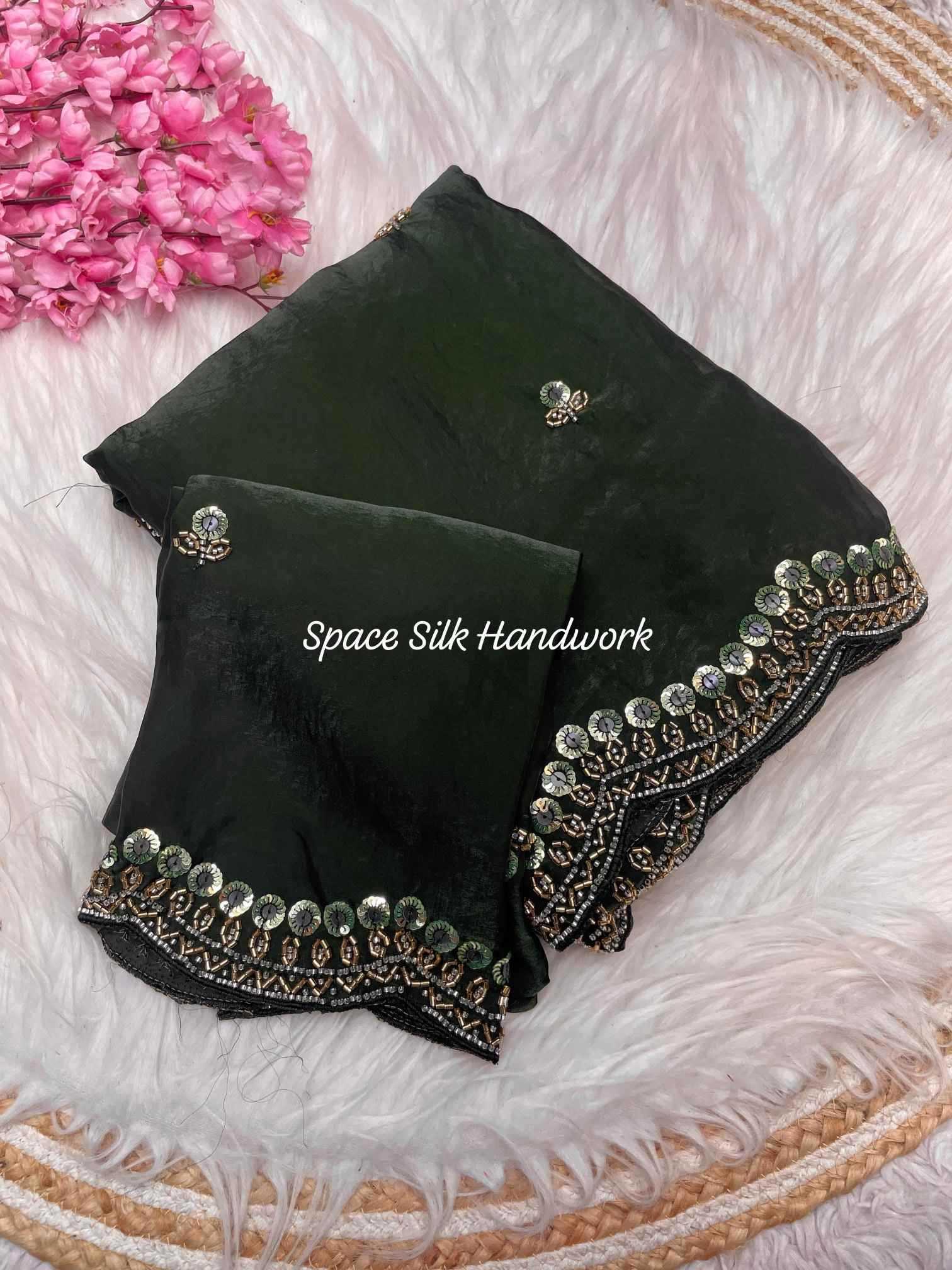YNF Wholesale Space Silk Party Wear Silk Sarees  | Surat Manufacturer