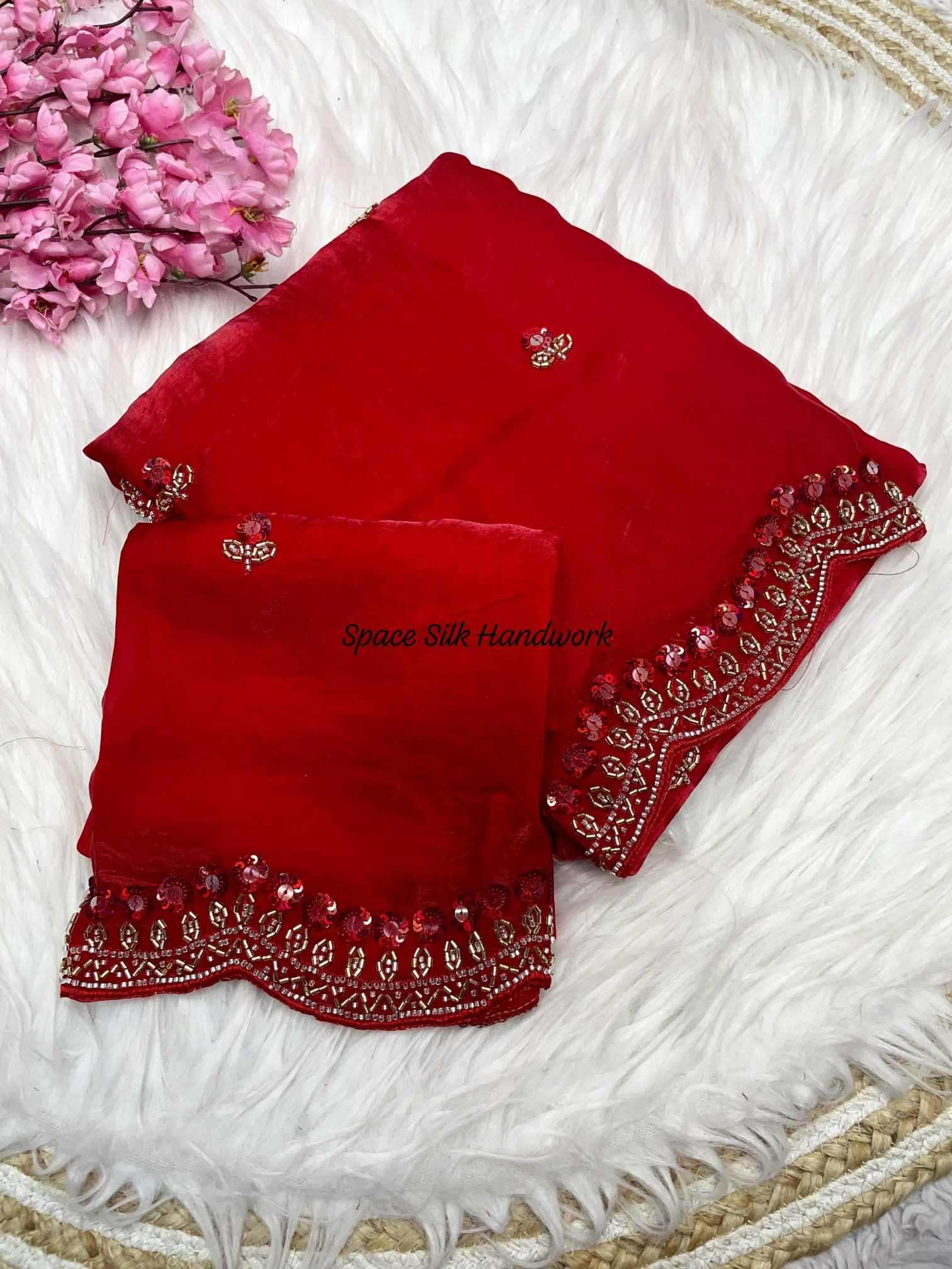 YNF Wholesale Space Silk Party Wear Silk Sarees  | Surat Manufacturer