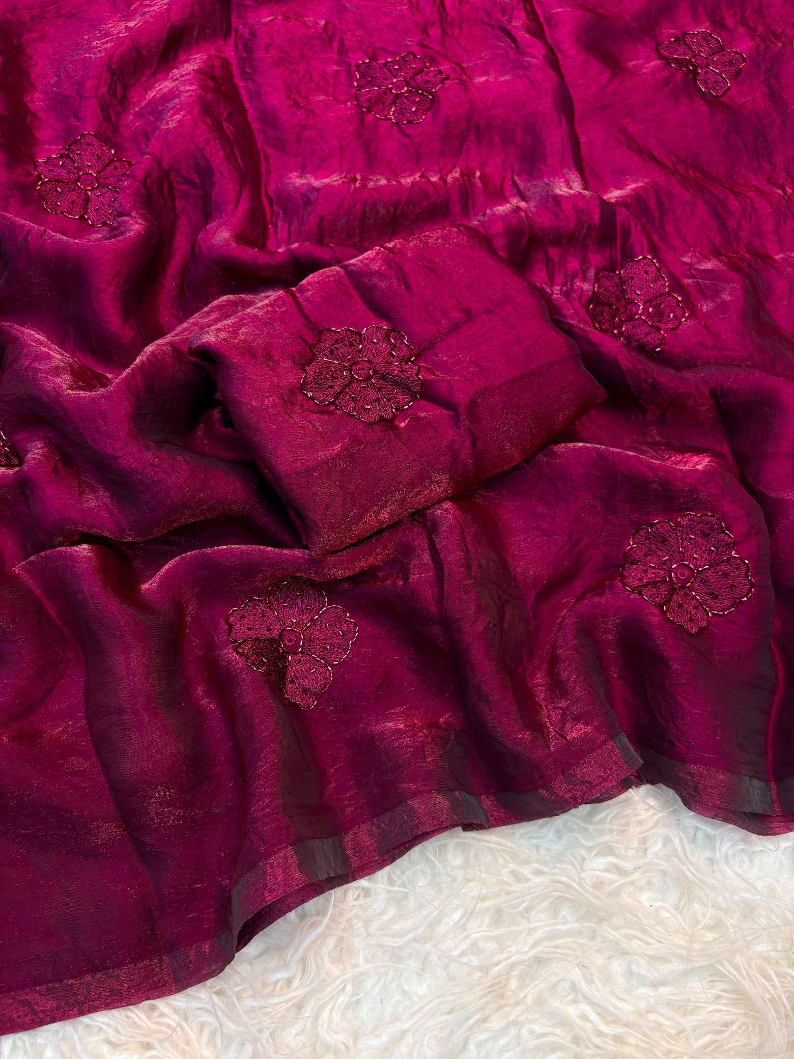 YNF Wholesale Space Silk Party Wear Silk Sarees  | Surat Manufacturer