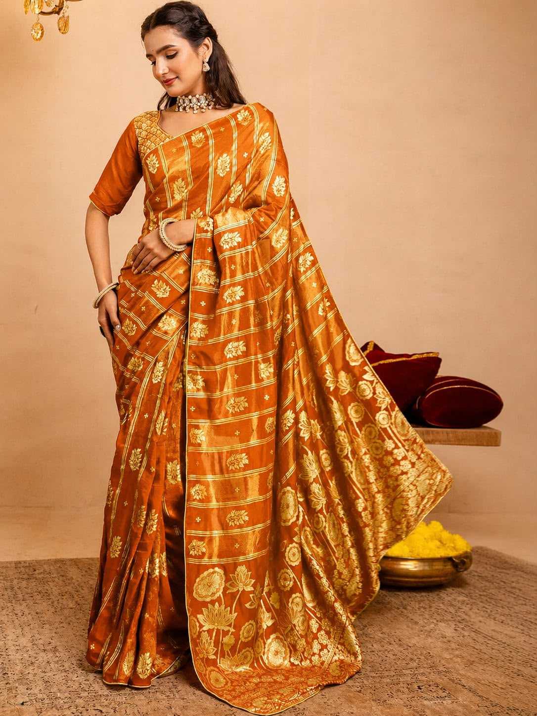 YNF Wholesale Dola Silk Butta Sarees  | Surat Manufacturer