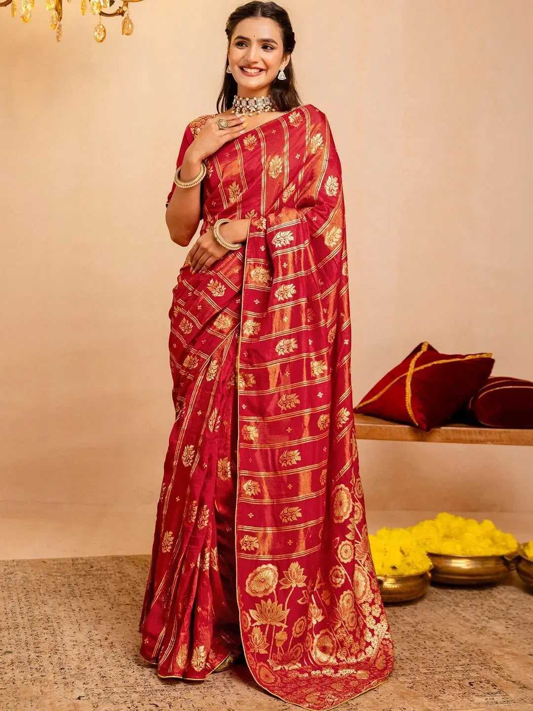 YNF Wholesale Dola Silk Butta Sarees  | Surat Manufacturer