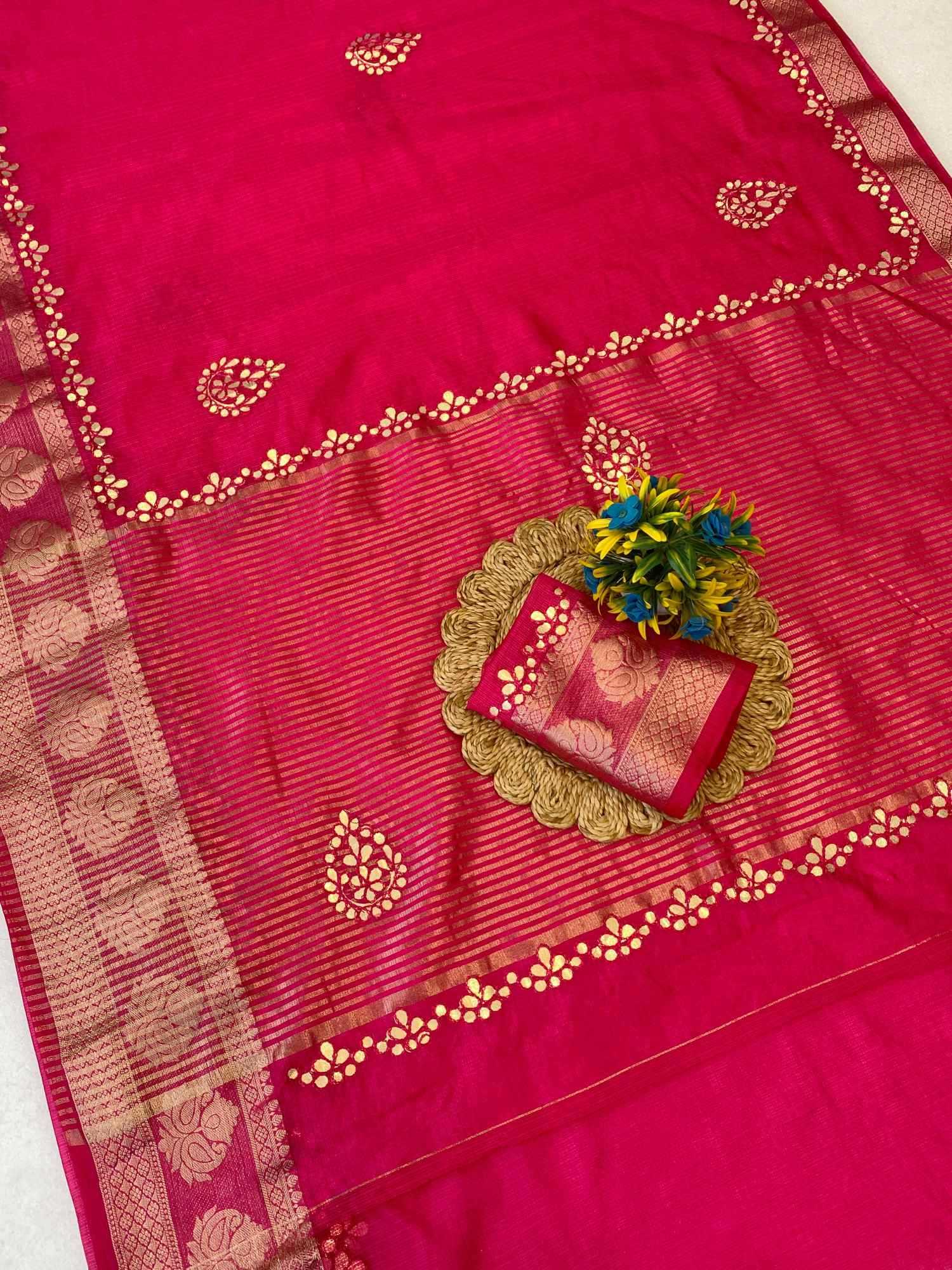 YNF Wholesale Cotton Zari Border Sarees  | Surat Manufacturer