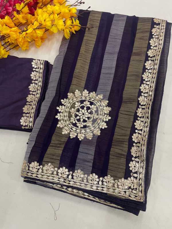 YNF Wholesale Georgette Gota Patti Sarees  | Surat Manufacturer