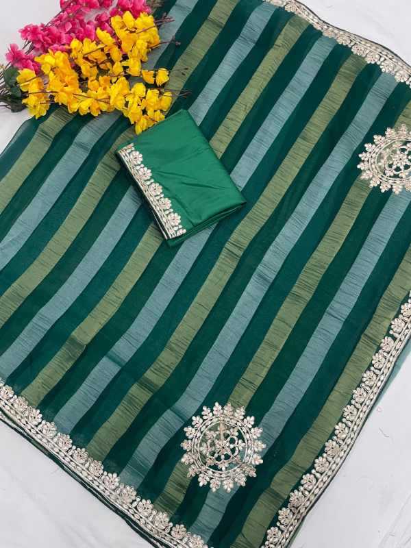 YNF Wholesale Georgette Gota Patti Sarees  | Surat Manufacturer