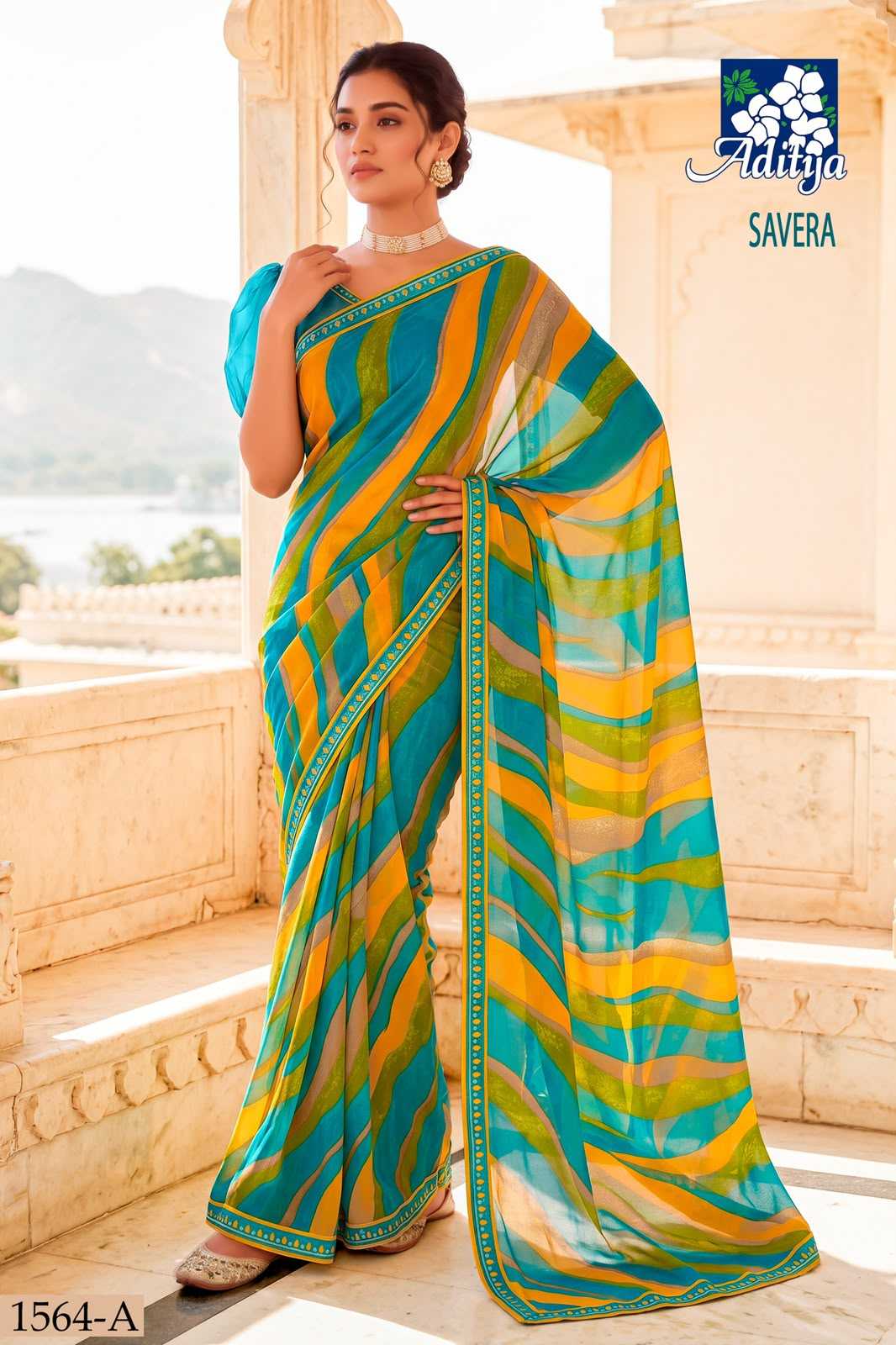 YNF Wholesale Georgette Printed Sarees  | Surat Manufacturer